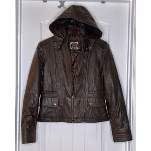GIACCA 5 STAR OUTERWEAR WOMENS SIZE S BROWN COAT